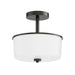 Maxim - Two Light Semi Flush/Pendant Convertible - Fuller - Black- Union Lighting Luminaires Decor