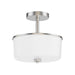 Maxim - Two Light Semi Flush/Pendant Convertible - Fuller - Satin Nickel- Union Lighting Luminaires Decor