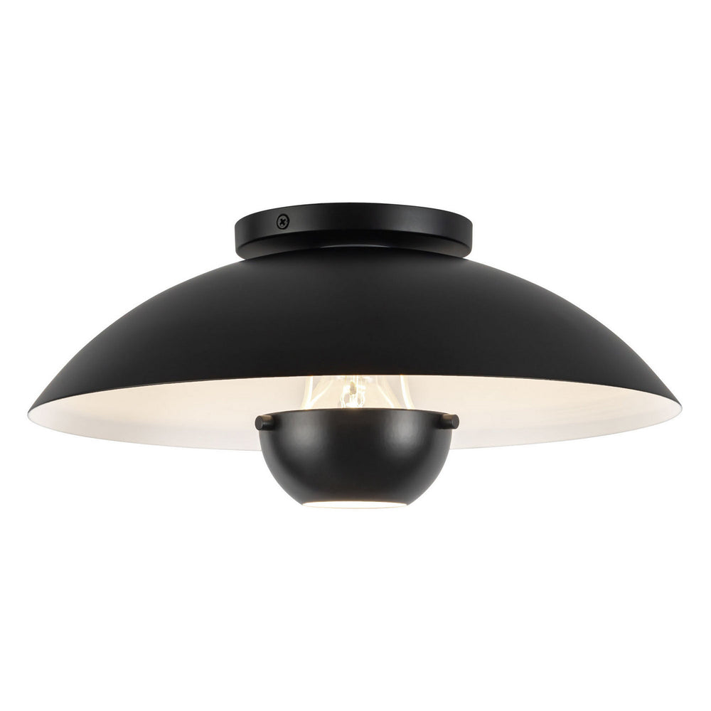 Kuzco Canada - One Light Semi-Flush Mount - Umbra - Black- Union Lighting Luminaires Decor