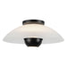 Kuzco Canada - One Light Semi-Flush Mount - Umbra - Opal Glass/Black- Union Lighting Luminaires Decor
