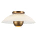 Kuzco Canada - One Light Semi-Flush Mount - Umbra - Opal Glass/Vintage Brass- Union Lighting Luminaires Decor