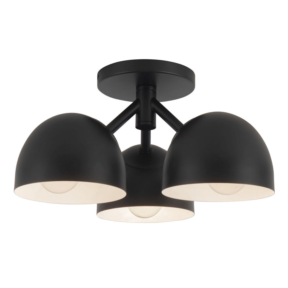 Kuzco Canada - Three Light Semi-Flush Mount - Fosso - Black- Union Lighting Luminaires Decor