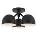 Kuzco Canada - Three Light Semi-Flush Mount - Fosso - Black- Union Lighting Luminaires Decor