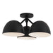 Kuzco Canada - Three Light Semi-Flush Mount - Fosso - Black- Union Lighting Luminaires Decor