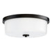 Maxim - Three Light Flush Mount - Fuller - Black- Union Lighting Luminaires Decor
