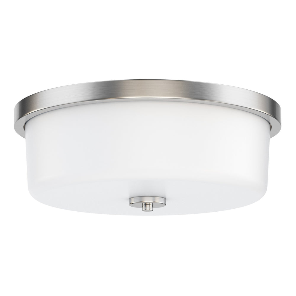 Maxim - Three Light Flush Mount - Fuller - Satin Nickel- Union Lighting Luminaires Decor