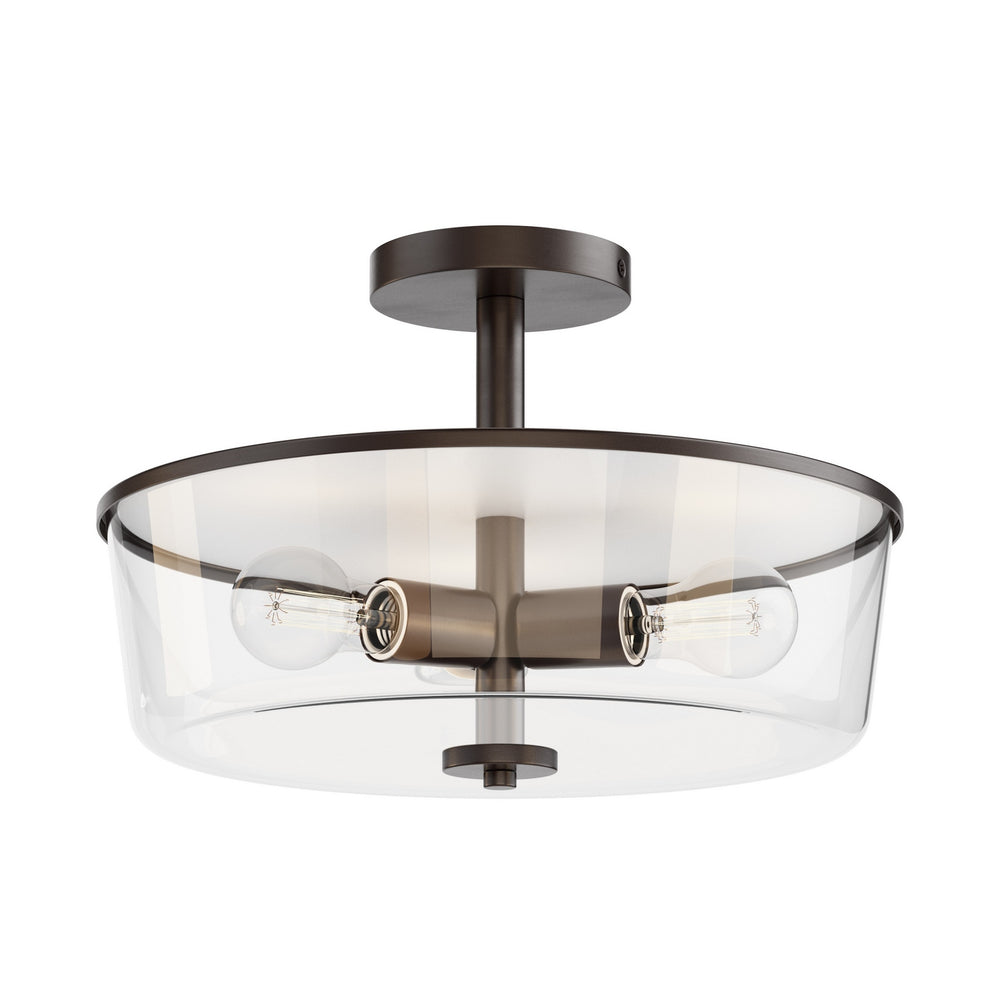 Maxim - Three Light Semi Flush/Pendant Convertible - Fuller - Oil Rubbed Bronze- Union Lighting Luminaires Decor