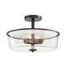 Maxim - Three Light Semi Flush/Pendant Convertible - Fuller - Oil Rubbed Bronze- Union Lighting Luminaires Decor