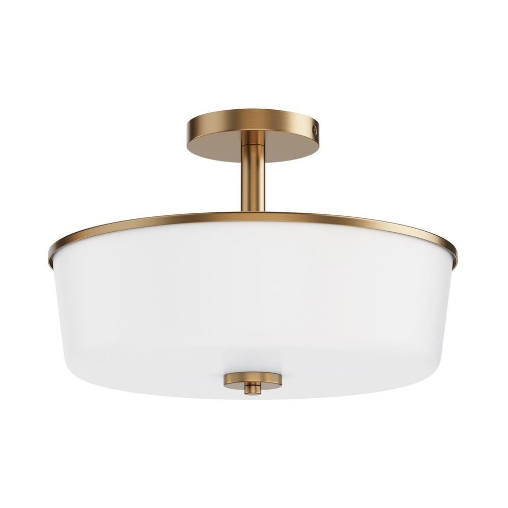 Maxim - Three Light Semi Flush/Pendant Convertible - Fuller - Natural Aged Brass- Union Lighting Luminaires Decor