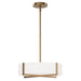 Maxim - LED Flush Mount/ Pendant Convertible - Dexter - Natural Aged Brass- Union Lighting Luminaires Decor