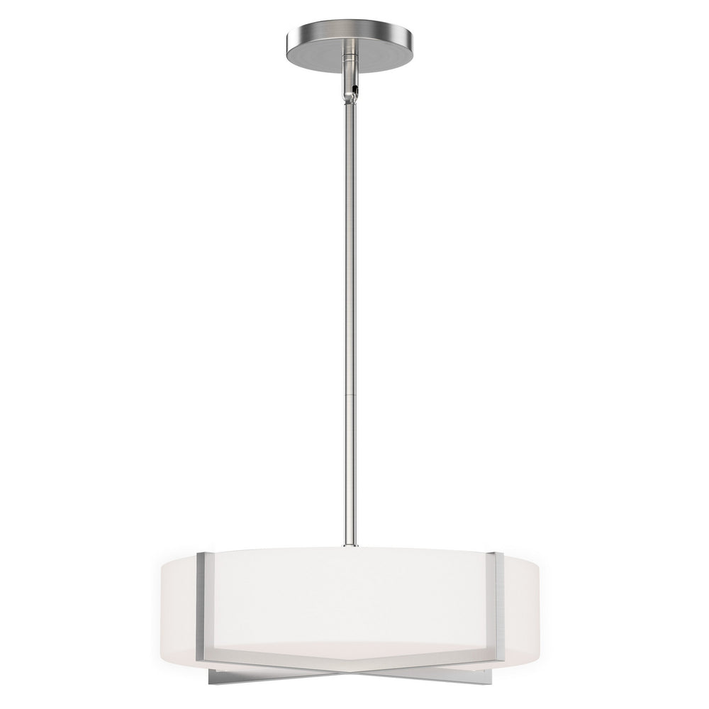 Maxim - LED Flush Mount/ Pendant Convertible - Dexter - Satin Nickel- Union Lighting Luminaires Decor