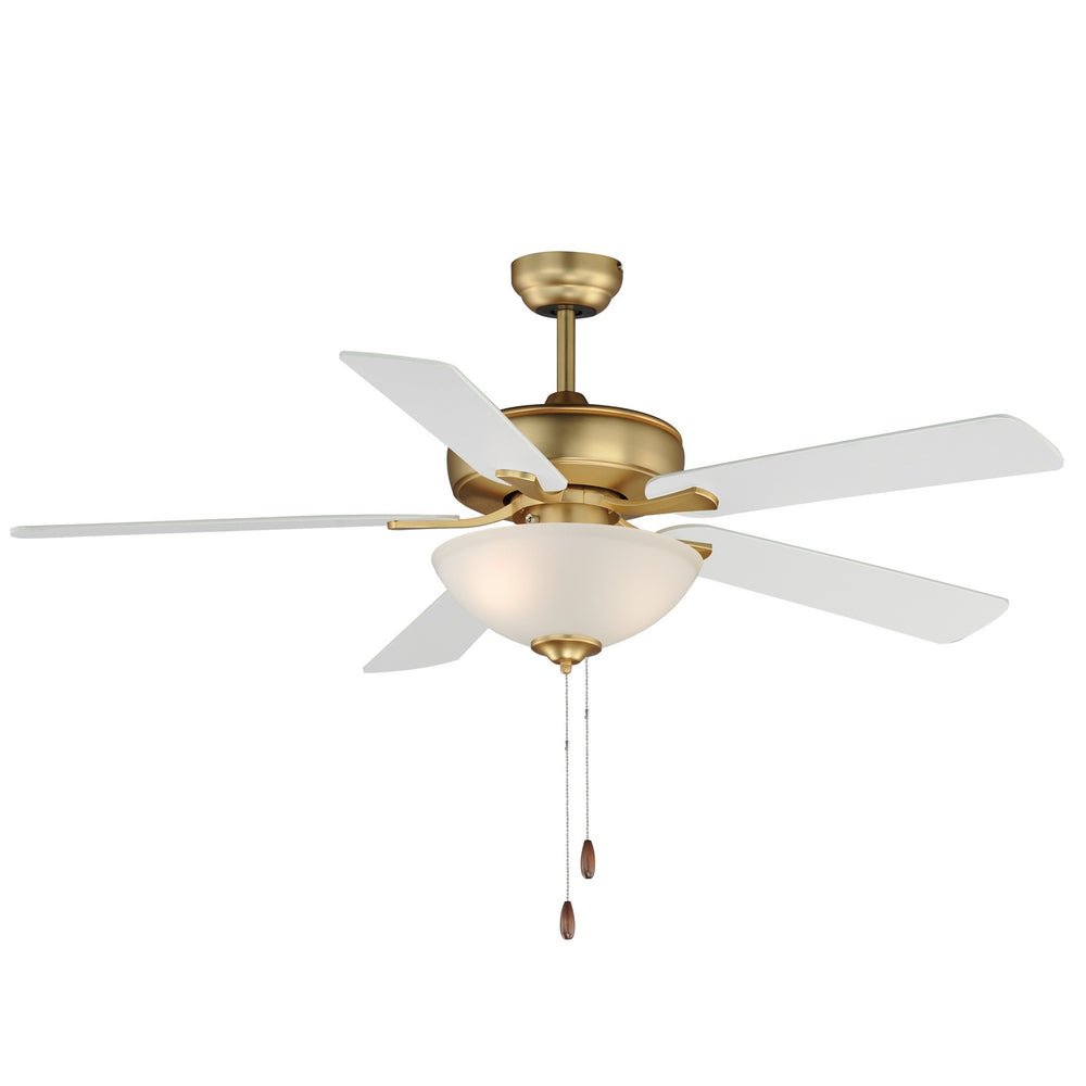 Maxim - 52" Ceiling Fan - Super-Max - Natural Aged Brass- Union Lighting Luminaires Decor