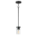 Maxim - One Light Pendant - Lateral - Black- Union Lighting Luminaires Decor