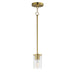 Maxim - One Light Pendant - Lateral - Satin Brass- Union Lighting Luminaires Decor