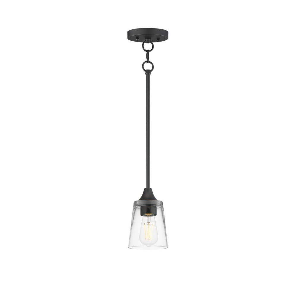 Maxim - One Light Pendant - Hudson - Black- Union Lighting Luminaires Decor