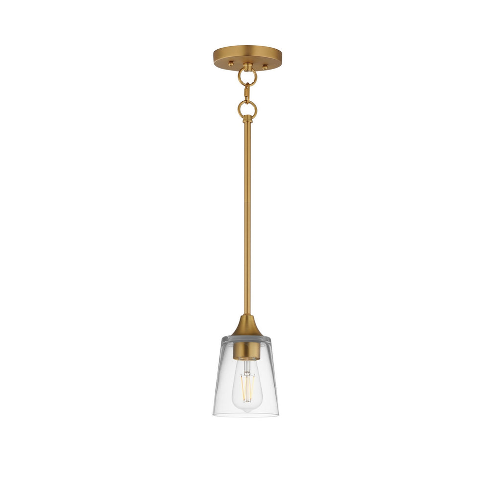 Maxim - One Light Pendant - Hudson - Natural Aged Brass- Union Lighting Luminaires Decor