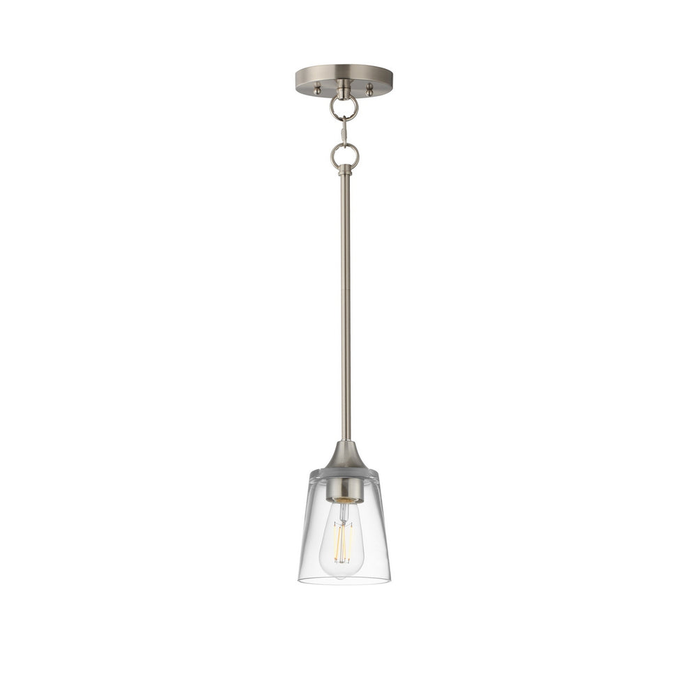 Maxim - One Light Pendant - Hudson - Satin Nickel- Union Lighting Luminaires Decor