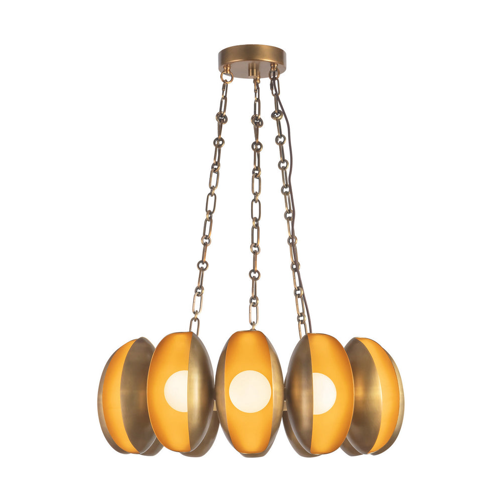 Alora Canada - LED Chandelier - Cortez - Vintage Brass- Union Lighting Luminaires Decor