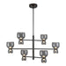 Alora Canada - LED Chandelier - Sutton - Urban Bronze/Smoked Glass- Union Lighting Luminaires Decor