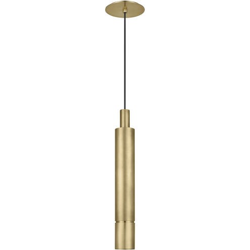Visual Comfort Modern - LED Pendant - Sottile - Natural Brass- Union Lighting Luminaires Decor