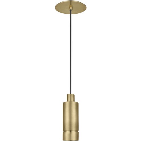 Visual Comfort Modern - LED Pendant - Sottile - Natural Brass- Union Lighting Luminaires Decor