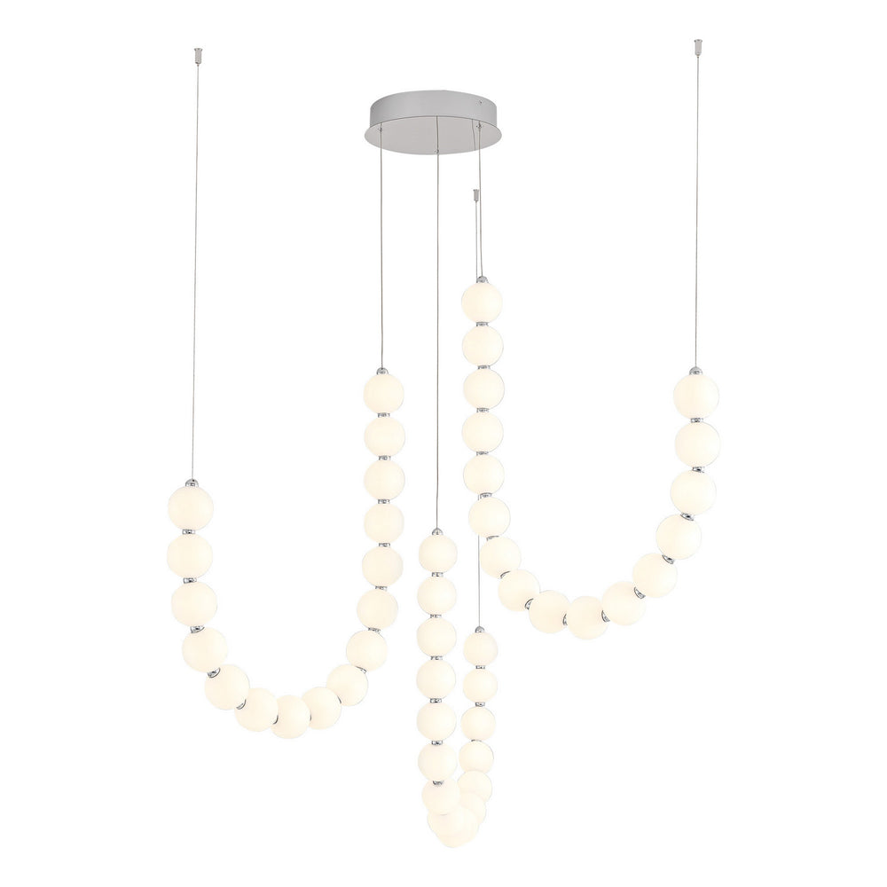 Alora Canada - LED Chandelier - Akoya - Chrome- Union Lighting Luminaires Decor
