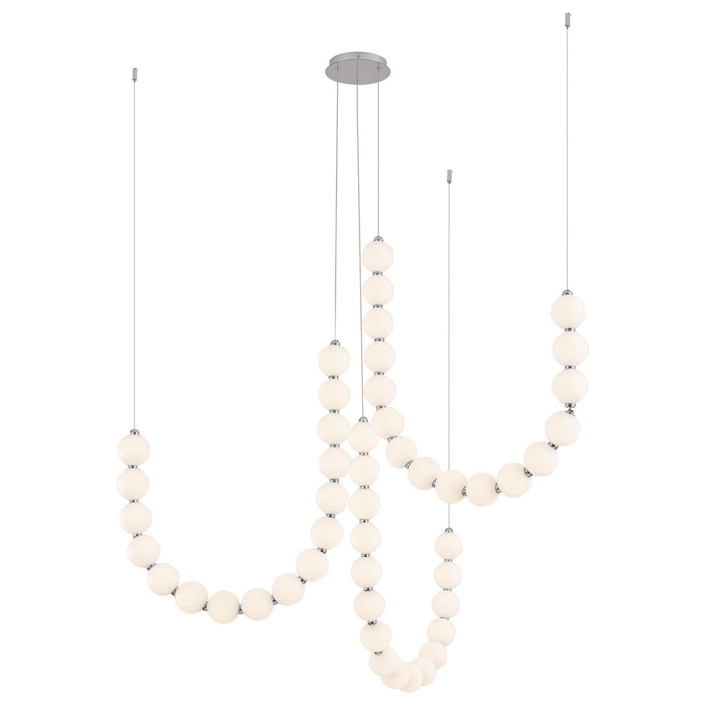 Alora Canada - LED Chandelier - Akoya - Chrome- Union Lighting Luminaires Decor