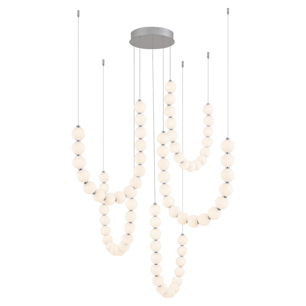 Alora Canada - LED Chandelier - Akoya - Chrome- Union Lighting Luminaires Decor