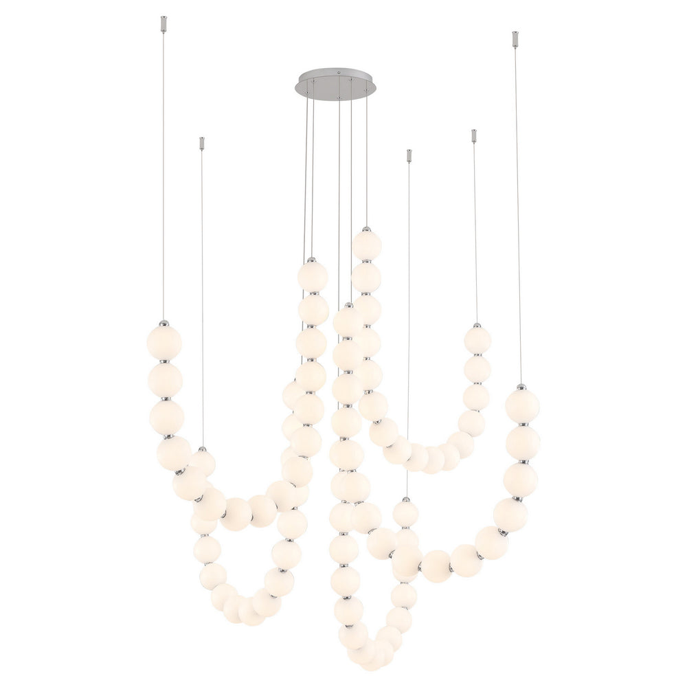 Alora Canada - LED Chandelier - Akoya - Chrome- Union Lighting Luminaires Decor