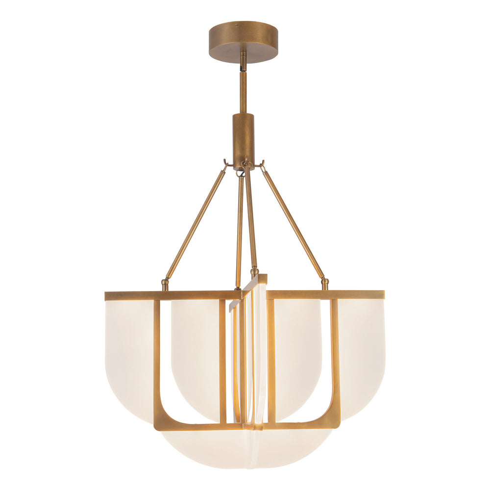 Alora Canada - LED Chandelier - Anders - Vintage Brass- Union Lighting Luminaires Decor