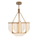 Alora Canada - LED Chandelier - Anders - Vintage Brass- Union Lighting Luminaires Decor