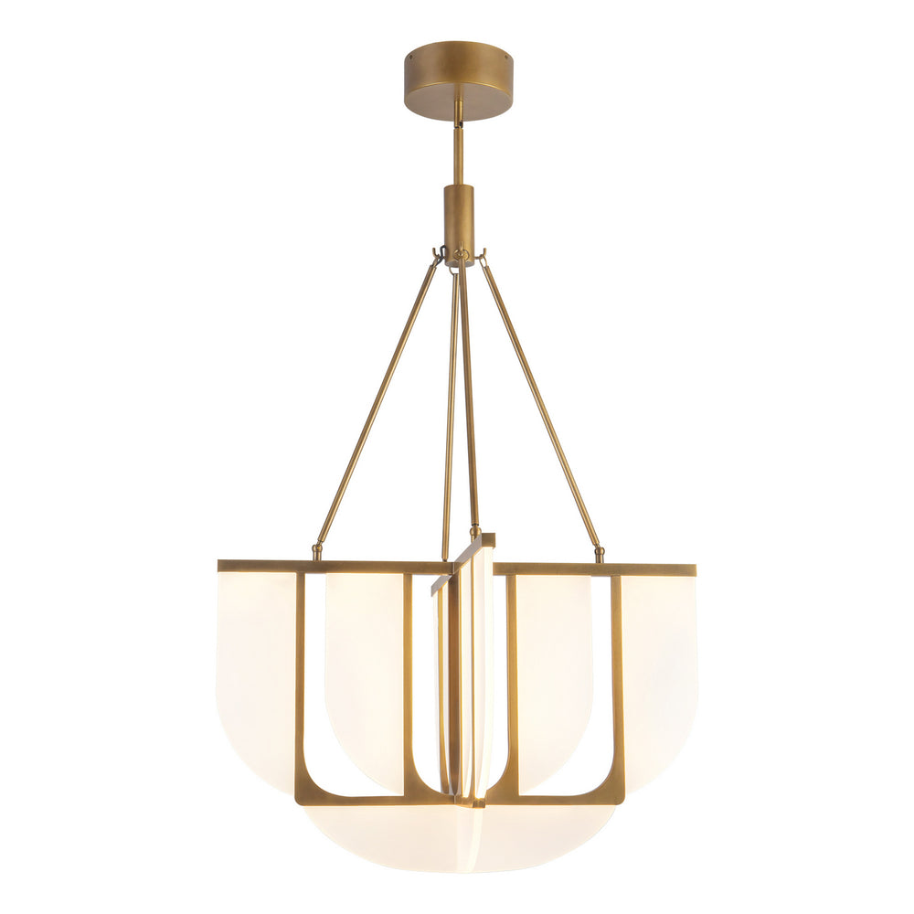Alora Canada - LED Chandelier - Anders - Vintage Brass- Union Lighting Luminaires Decor