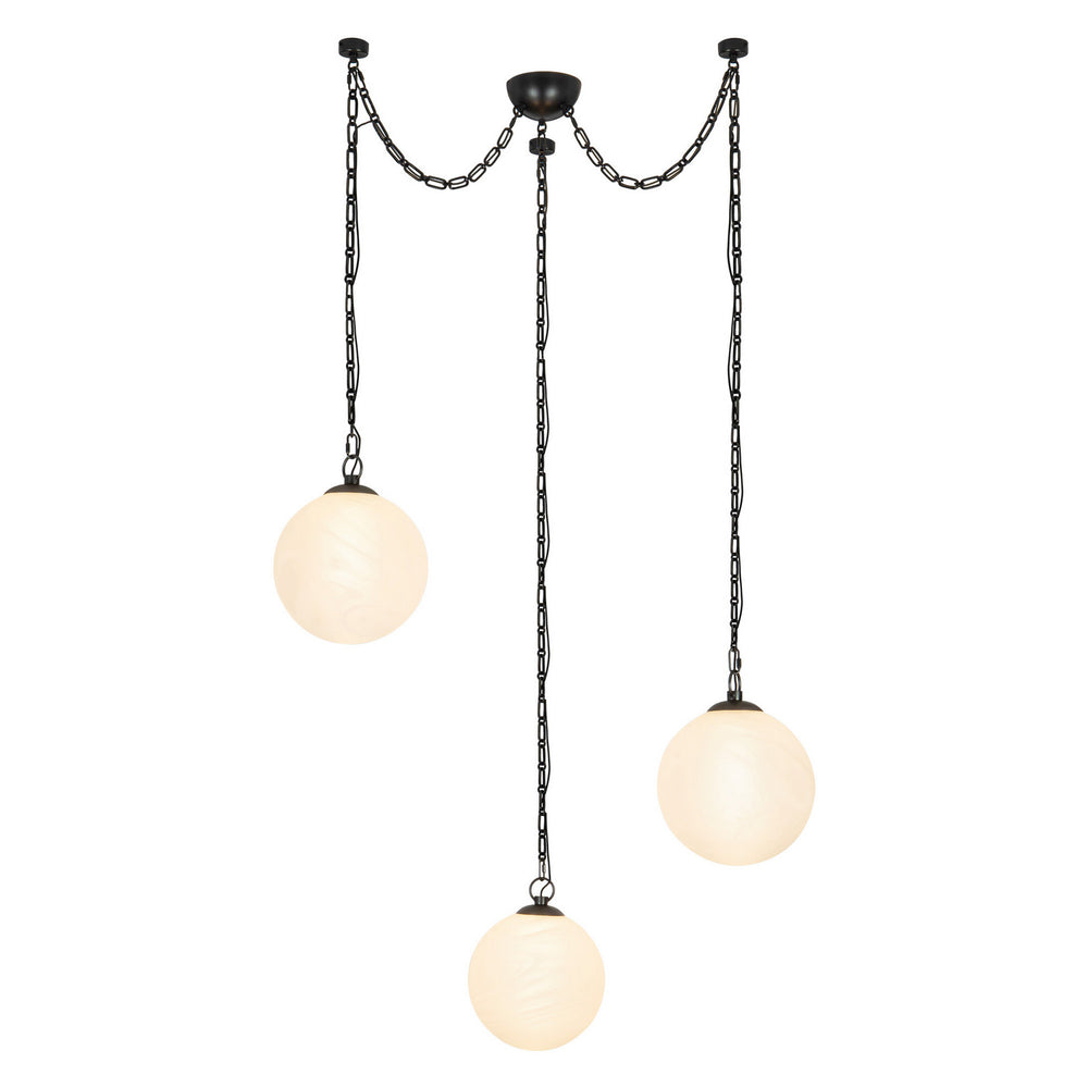 Alora Canada - LED Chandelier - Petra - Urban Bronze/Cloud Glass- Union Lighting Luminaires Decor