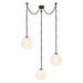 Alora Canada - LED Chandelier - Petra - Urban Bronze/Cloud Glass- Union Lighting Luminaires Decor