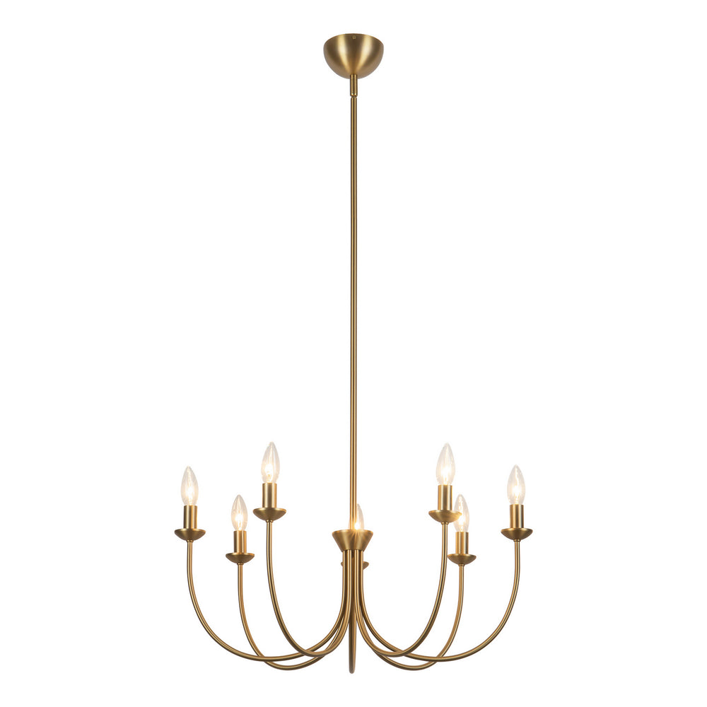Alora Canada - Seven Light Chandelier - Ember - Brushed Gold- Union Lighting Luminaires Decor