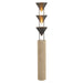 Alora Canada - Three Light Floor Lamp - Versus - Aged Steel- Union Lighting Luminaires Decor