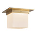 Alora Canada - One Light Flush Mount - Mineral - Patina Brass/Opal Glass- Union Lighting Luminaires Decor
