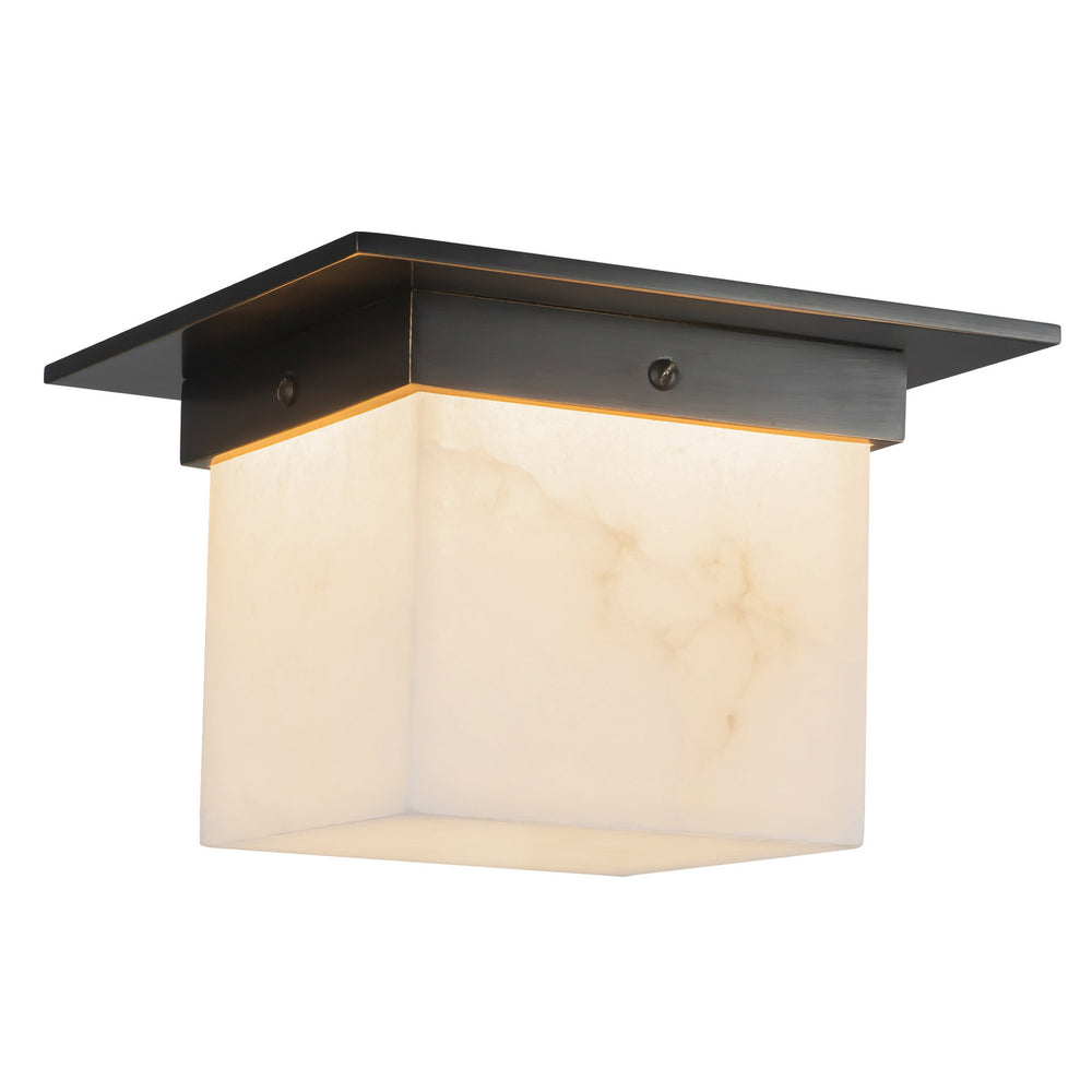 Alora Canada - One Light Flush Mount - Mineral - Urban Bronze/Alabaster- Union Lighting Luminaires Decor