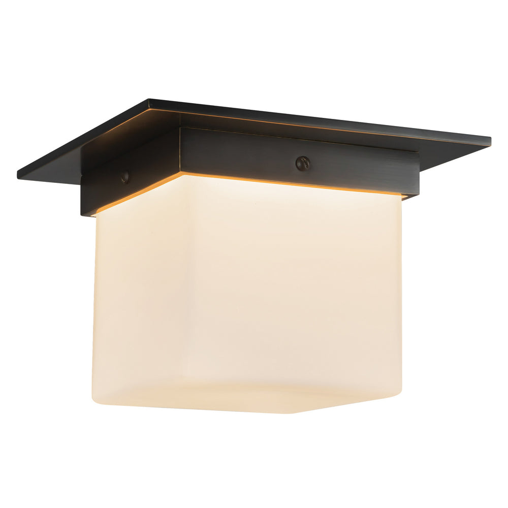 Alora Canada - One Light Flush Mount - Mineral - Urban Bronze/Matte Opal Glass- Union Lighting Luminaires Decor