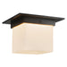 Alora Canada - One Light Flush Mount - Mineral - Urban Bronze/Matte Opal Glass- Union Lighting Luminaires Decor
