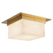 Alora Canada - Two Light Flush Mount - Mineral - Patina Brass/Alabaster- Union Lighting Luminaires Decor