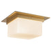 Alora Canada - Two Light Flush Mount - Mineral - Patina Brass/Opal Glass- Union Lighting Luminaires Decor