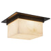 Alora Canada - Two Light Flush Mount - Mineral - Urban Bronze/Alabaster- Union Lighting Luminaires Decor