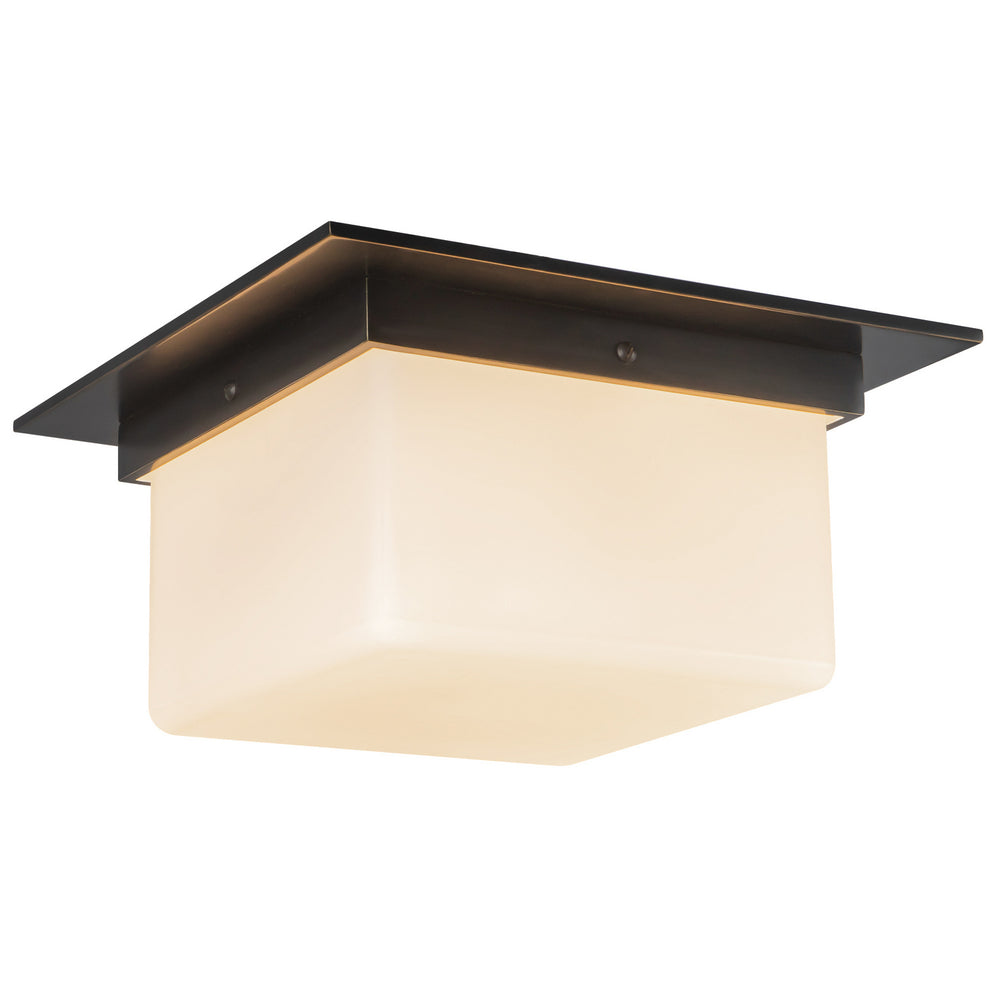 Alora Canada - Two Light Flush Mount - Mineral - Urban Bronze/Matte Opal Glass- Union Lighting Luminaires Decor