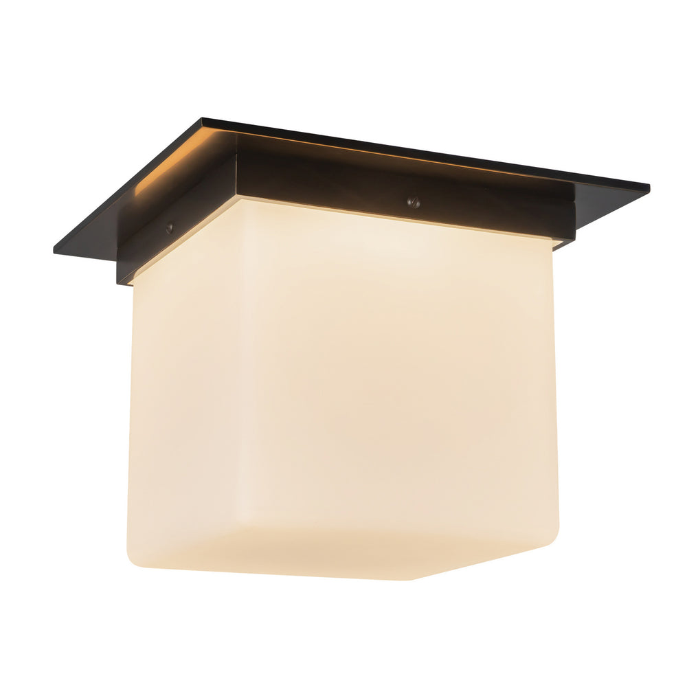 Alora Canada - One Light Flush Mount - Mineral - Urban Bronze/Matte Opal Glass- Union Lighting Luminaires Decor
