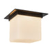 Alora Canada - One Light Flush Mount - Mineral - Urban Bronze/Matte Opal Glass- Union Lighting Luminaires Decor