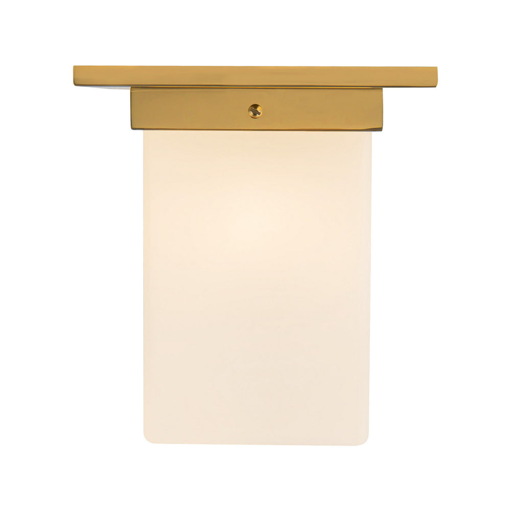 Alora Canada - One Light Flush Mount - Mineral - Patina Brass/Opal Glass- Union Lighting Luminaires Decor