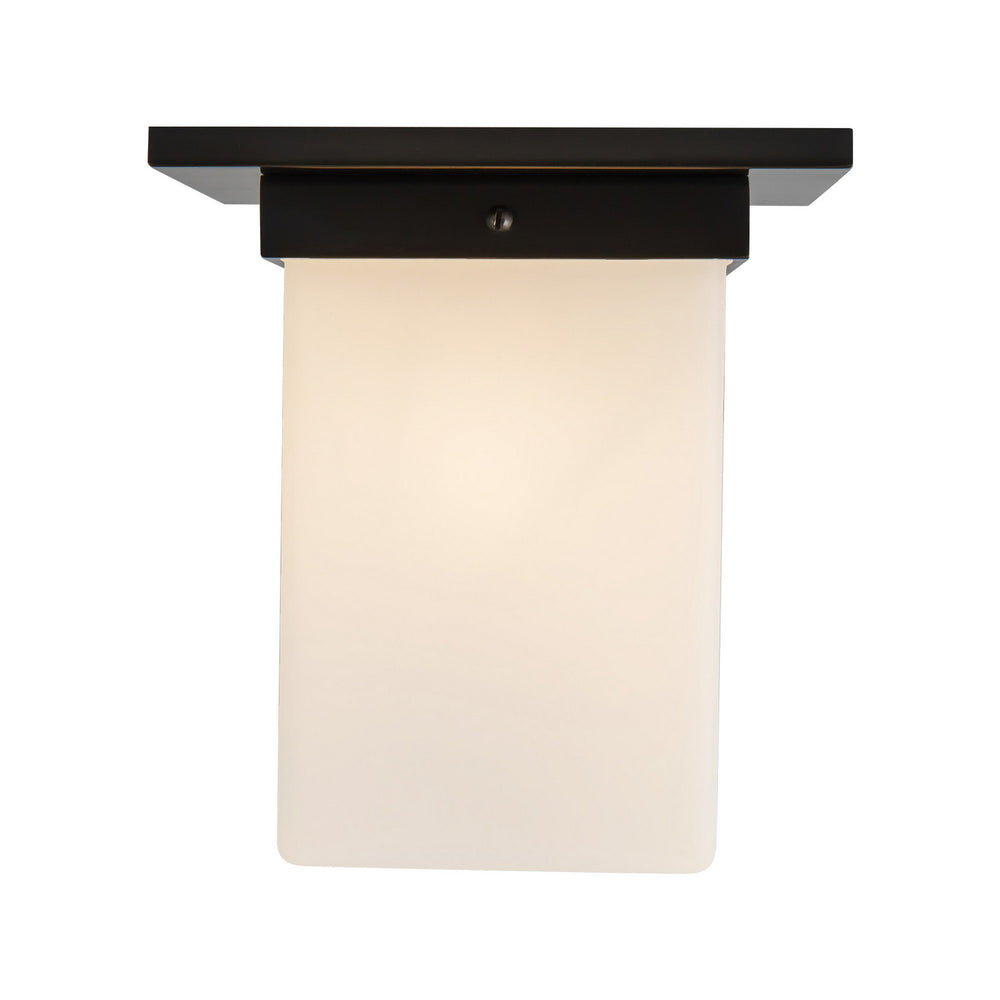 Alora Canada - One Light Flush Mount - Mineral - Urban Bronze/Matte Opal Glass- Union Lighting Luminaires Decor