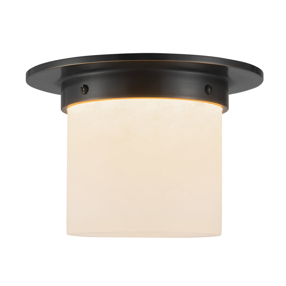Alora Canada - One Light Flush Mount - Mineral - Urban Bronze/Alabaster- Union Lighting Luminaires Decor