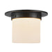 Alora Canada - One Light Flush Mount - Mineral - Urban Bronze/Alabaster- Union Lighting Luminaires Decor